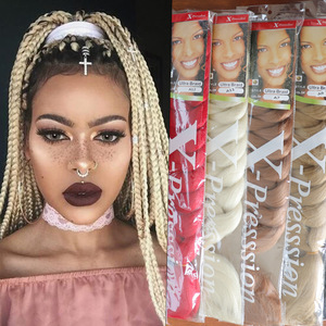 82-Inch Pure African Crochet Braiding Hair Extension, 165g Synthetic Fiber, Heat Resistant