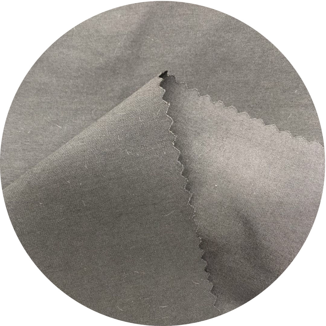 In stock plain peach skin microfiber 100%recycle fabric