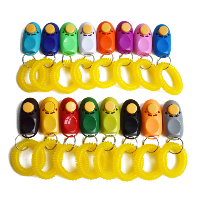 Wholesale Upgraded Pet Training Clicker Quality Pro Wrist Strap Dog Clickers