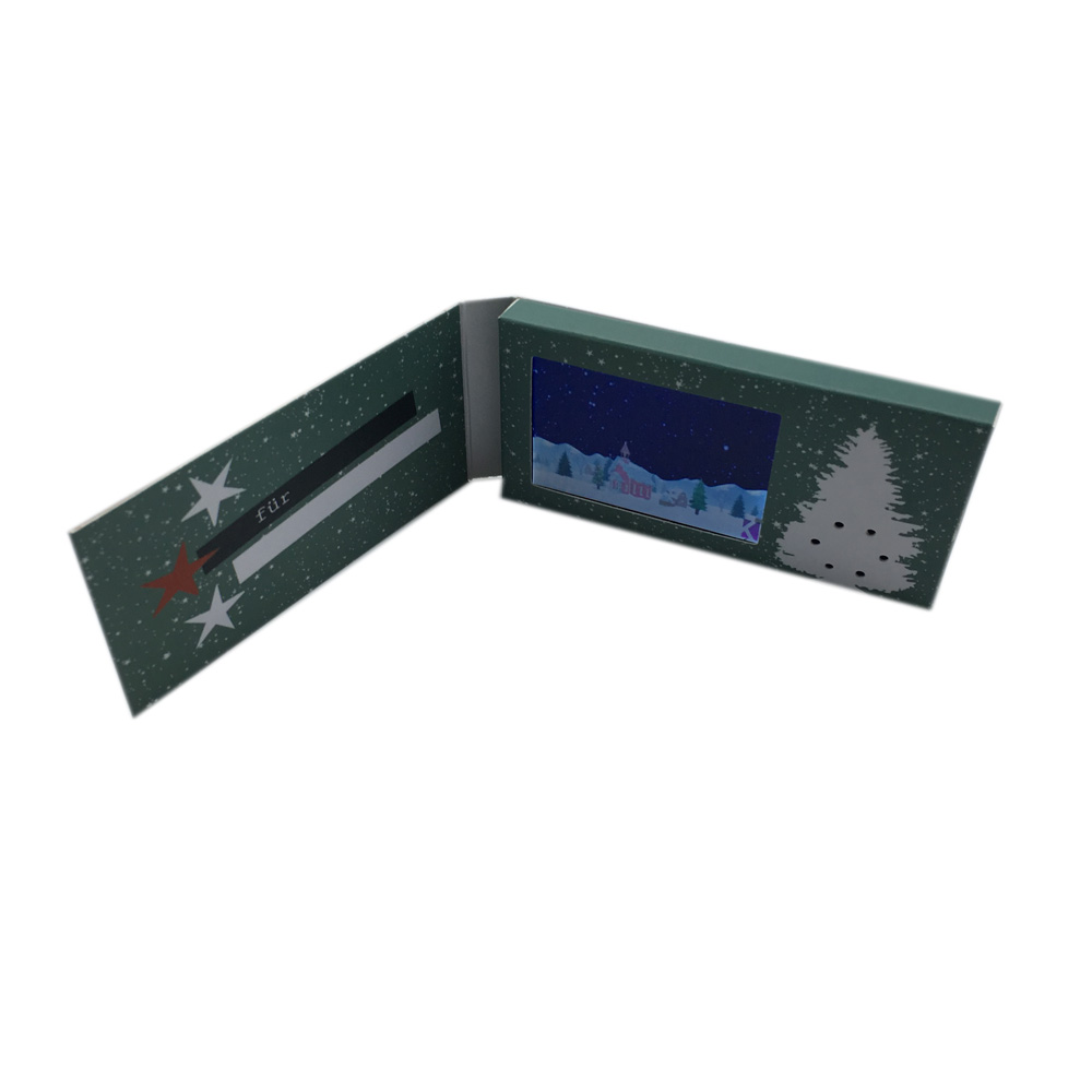 Chinese homemade video brochure digital video business card mini 2.4 inch lcd screen name card