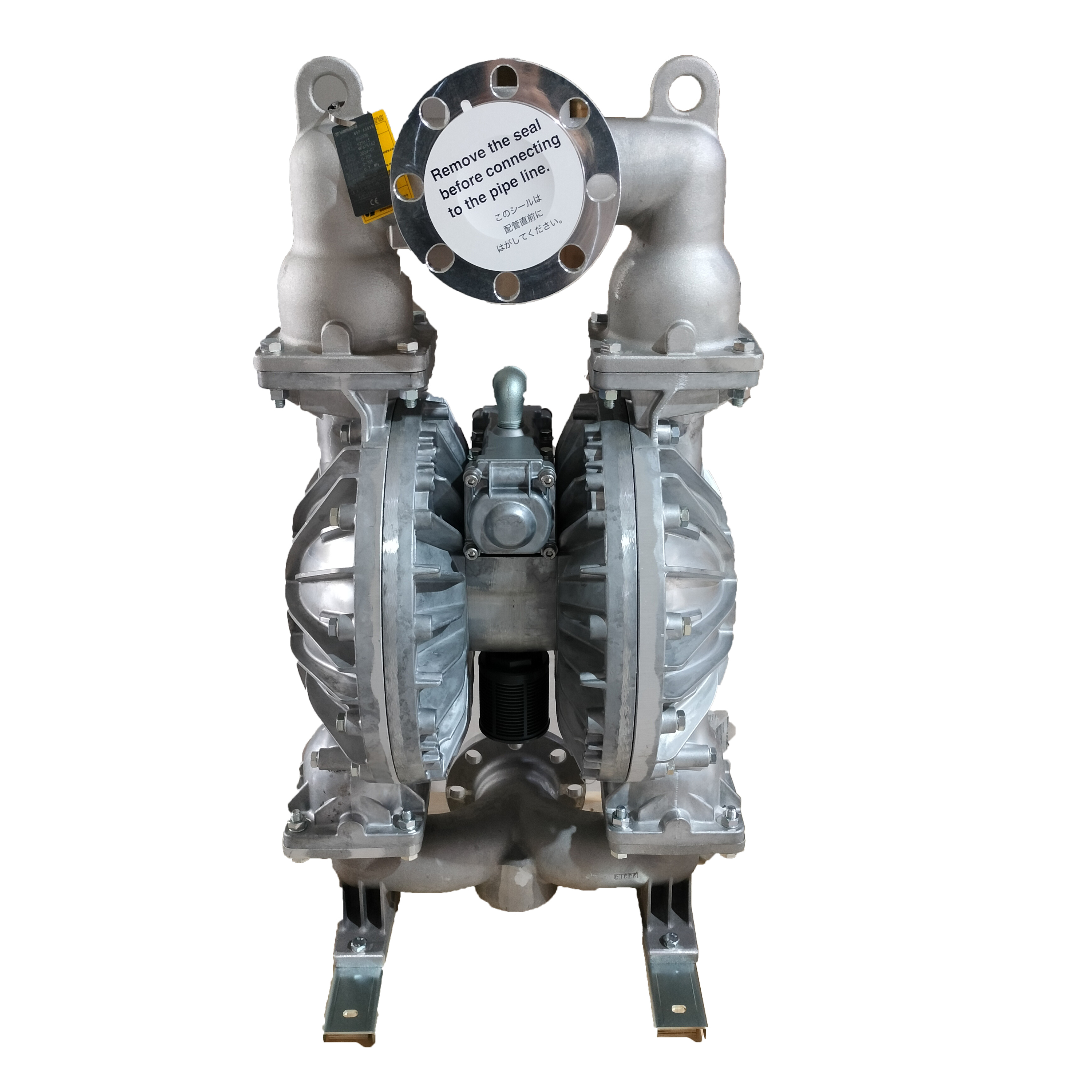 Air-Operated Double pneumatic diaphragm pump NDP-80BAN with Stainless Steel shell and PTFE diaphragm
