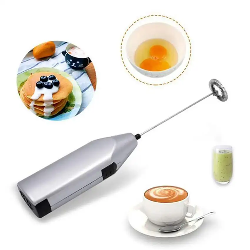 DDA217 Cooking Tool Automatic Egg Stirrer Kitchen Whisk Mixer Electric MIni Coffee Milk Frother New Handheld Electric Egg Beater