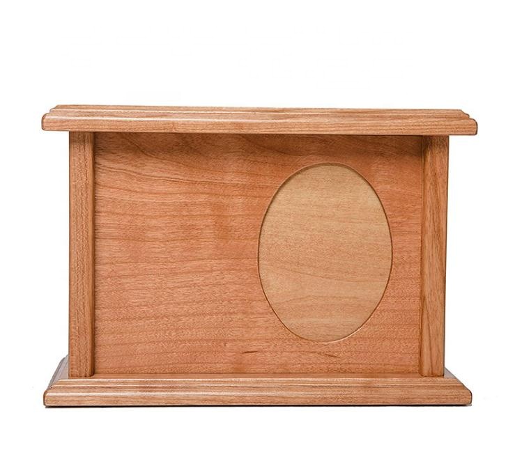 Peaceful Memorial Keepsake Urn with Photo Box For Dog Cat