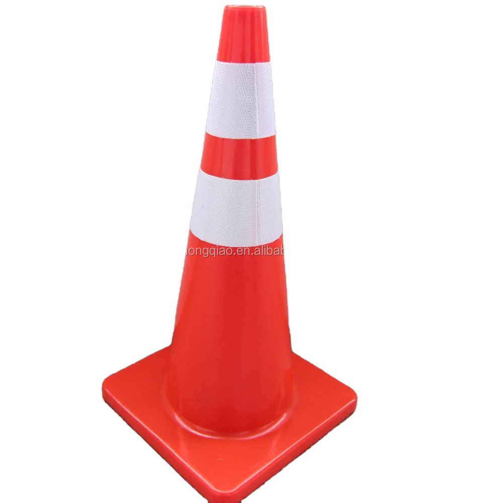700mm Hot sales Orange Flexible Reflective Soft PVC Road Traffic Safety Cones