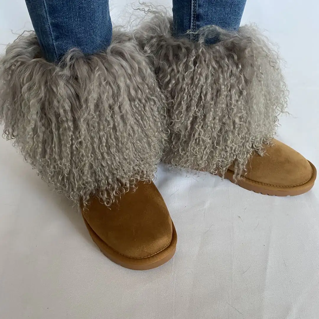 High quality Chinese Mongolian boots winter wool real wool warm and comfortable