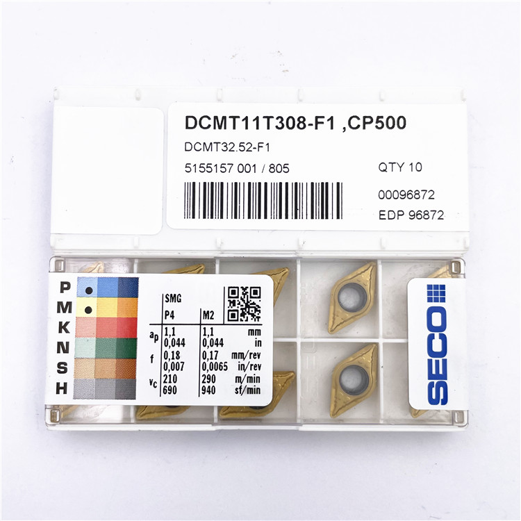 DCMT11T308-F1 CP500 Вах секуш инструмент вставки карбида Секо режущие инструменты вставка Секо