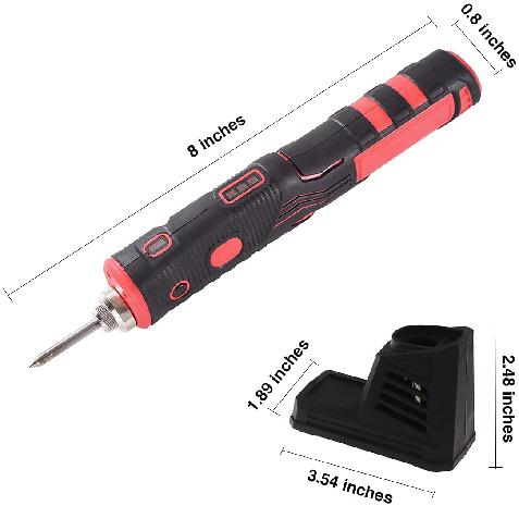 FLAVIC-E01D071 3.7V Cordless Soldering Iron With 2 Led Working Light