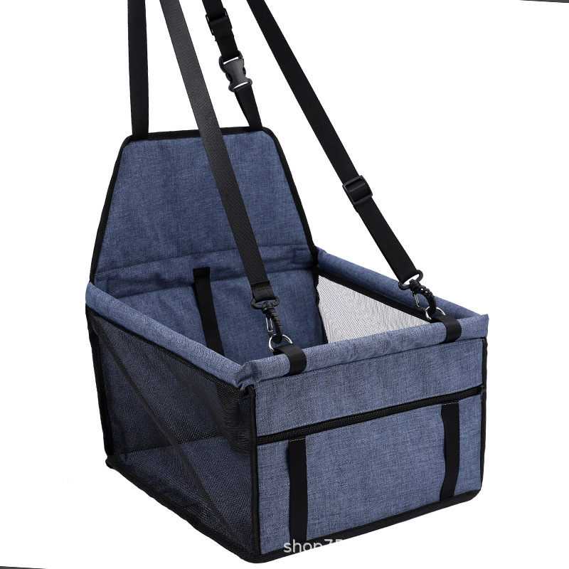 Amazon Hot selling Pet Breathable Car Carrier Seat Cover Cute Car Seat Dog Bag Outdoor Travel Folable Cat Dog basket Bag