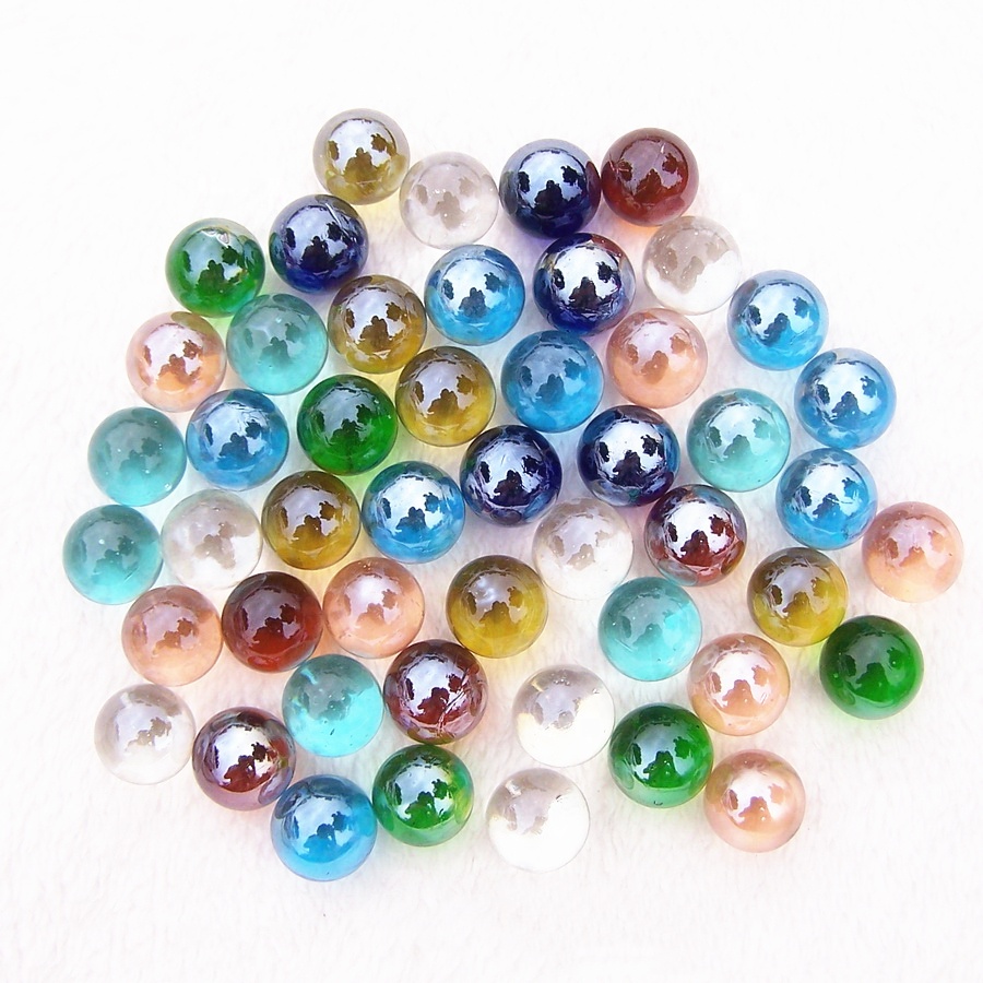 Pure color 16mm 25mm 35mm glass marbles decoration solid glass sphere for kids game ball