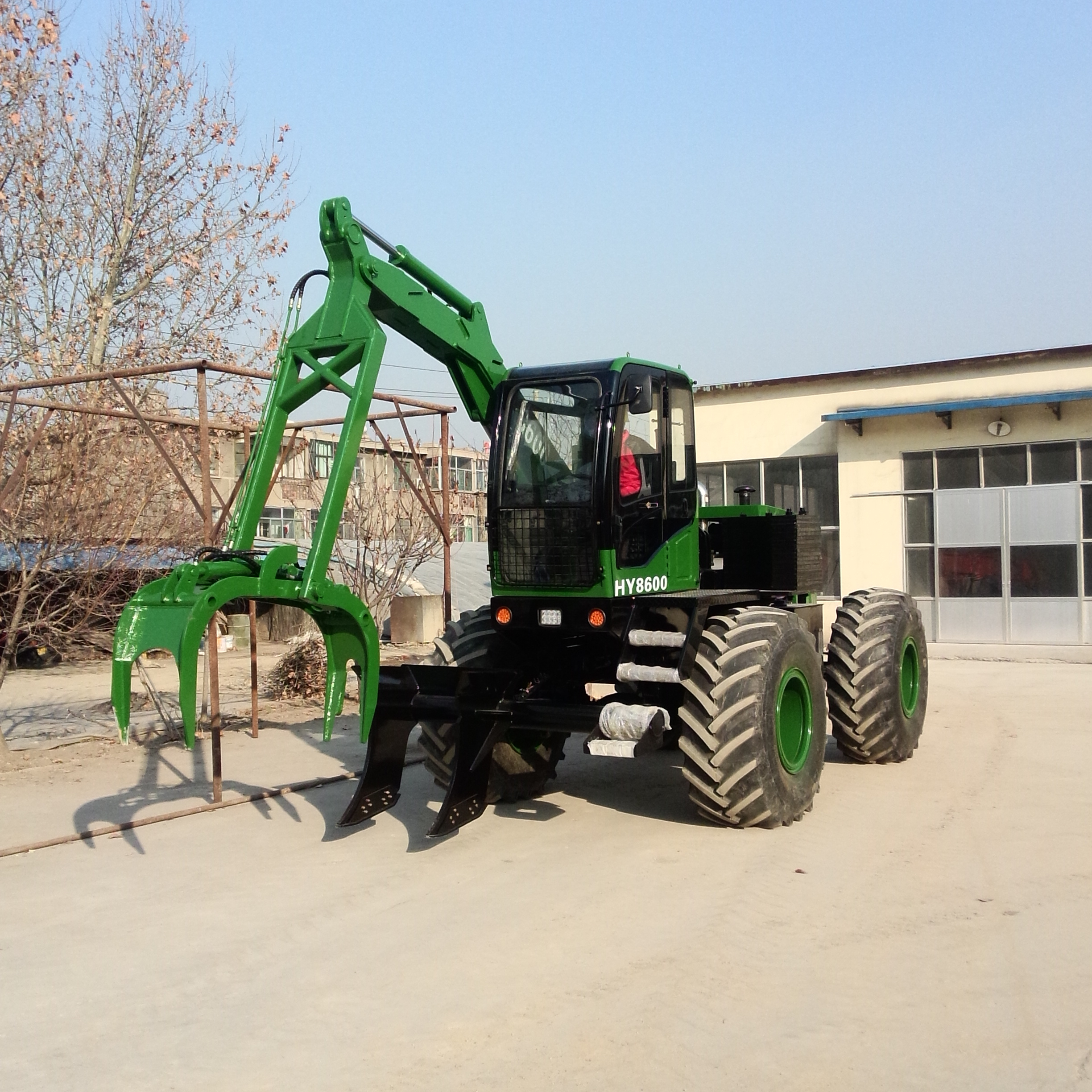 HY-7600 грузчик sugarcane grabber работающий в Индонезии