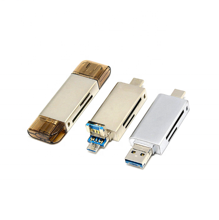 70*22*9 мм многофункциональная расширение OTG USB кард-ридер USB-C 3 в 1 USB type-c кард-ридер