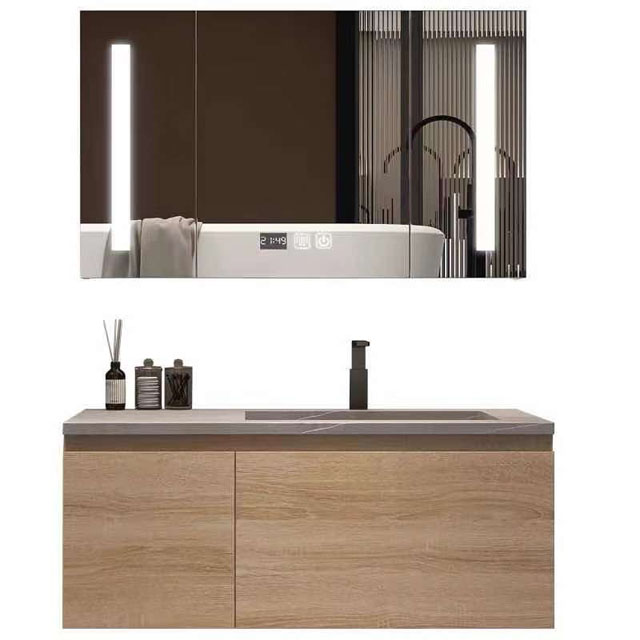 HZ PVC Bathroom vanity cabinet Modern Simple design High quality customized Vanity cabinet