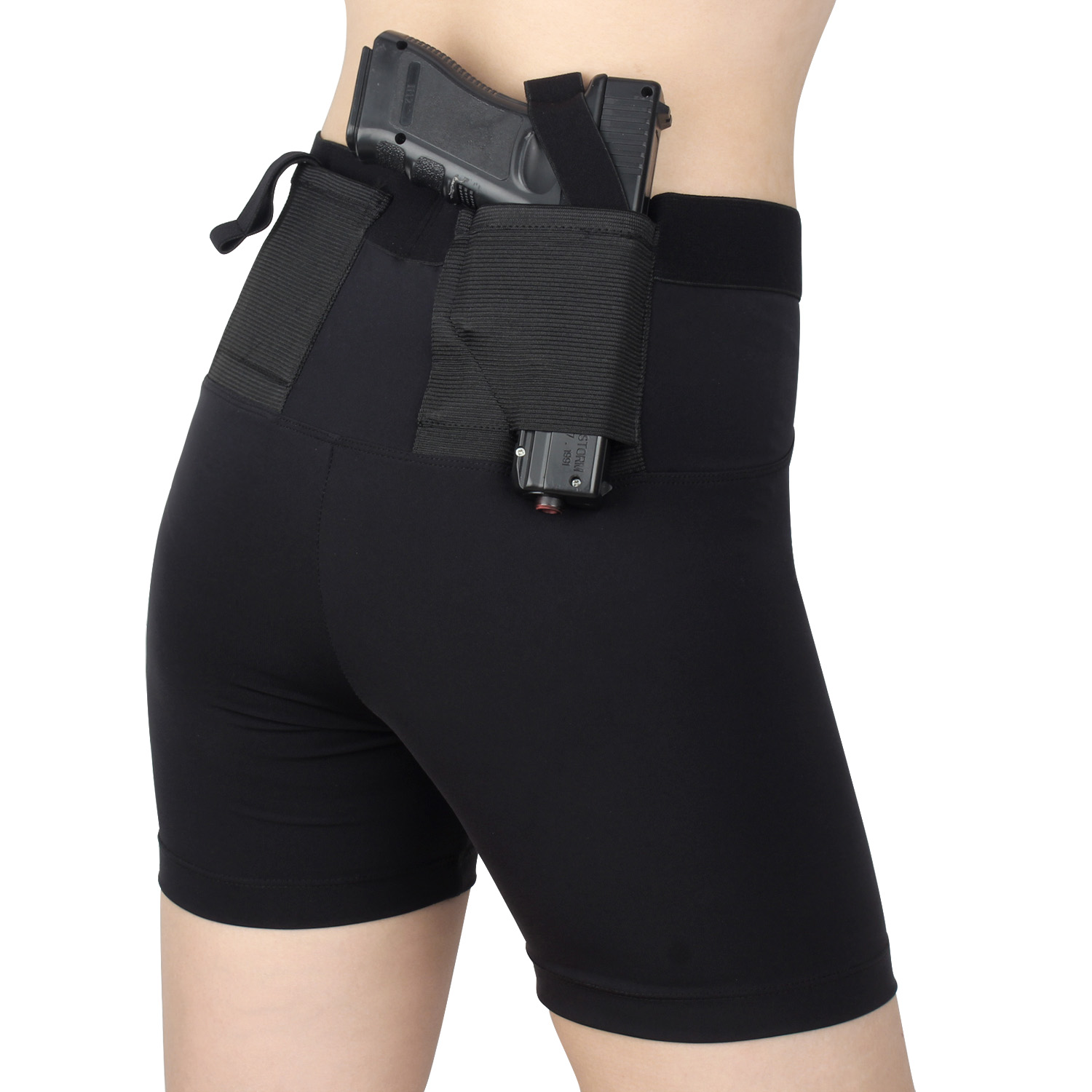 Тактическая кобура из полиэстера Glock 17 дюймов для скрытого ношения, женские/мужские леггинсы, короткая кобура для револьвера Glock 17 1911