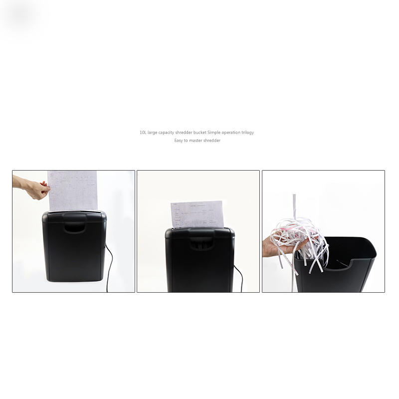 Office Paper Shredder Home Office Electric Silent Paper Shredder Mini Household Paper Shredder A6 A4 Office Folding Machine