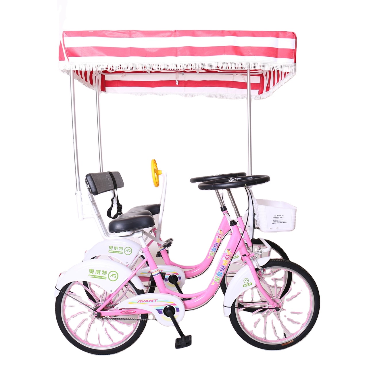 Hot Sale High Quality 2 Person Surrey Bicycle/sightseeing Tandem Bicycle