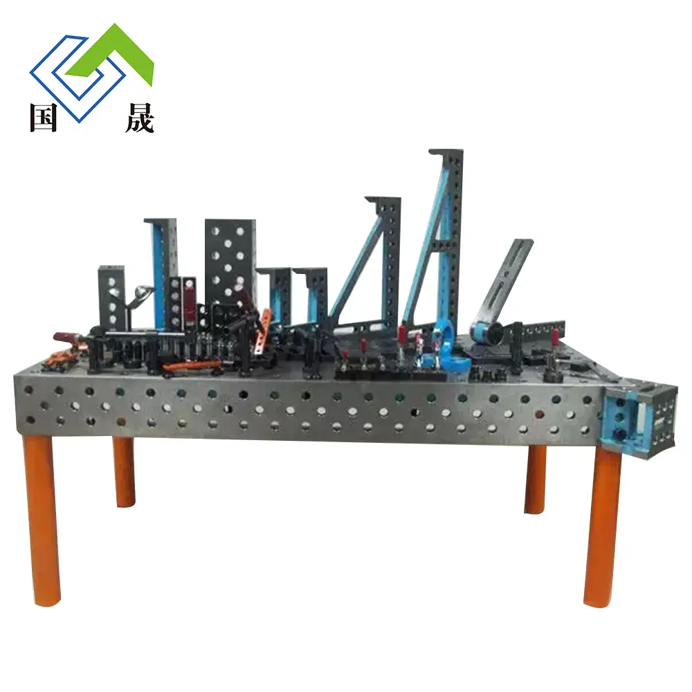 3D Welding Table with Clamping Accessories System Precision Cast Iron 3D Welding Table Three Dimensional Flexible Platform