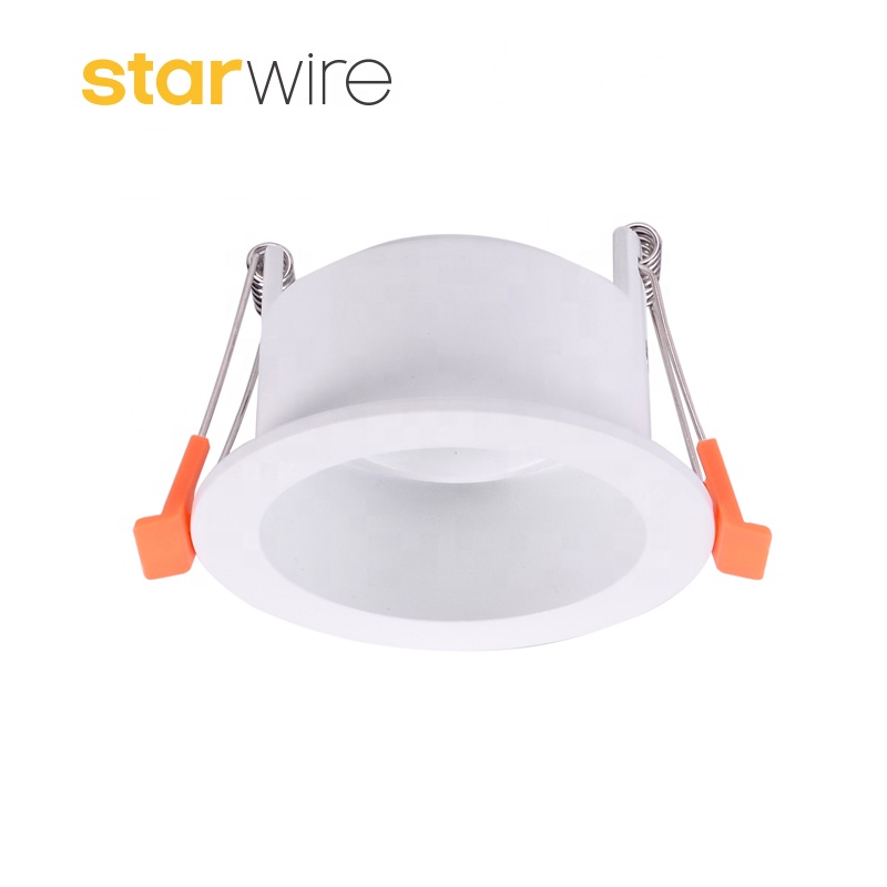 Slim Trim  2 Side Tiltable 20 Degree UGR<16 GU10 Fixture Deep Antiglare LED Downlight Fixture Frame