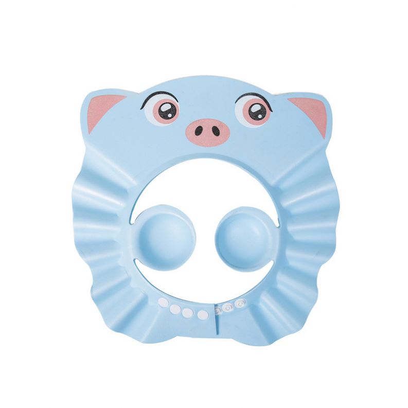 children's custom logo adjustable reusable luxury waterproof disposable kids shower cap baby