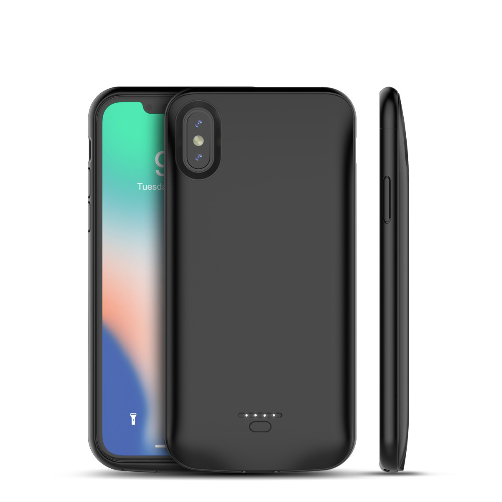 Для iPhone X XR XS max батарея резервного копирования случае перезаряжаемые Расширенный батарея зарядки чехол для iPhone 5000 мАч Мощность случае