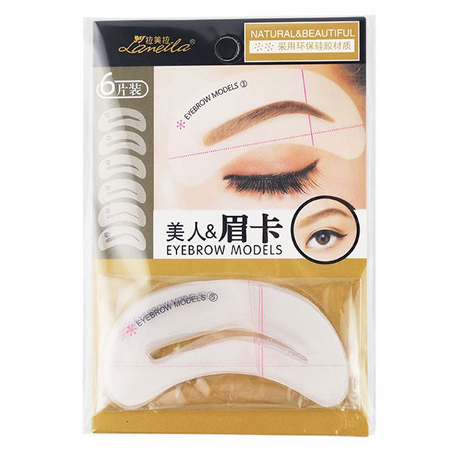 Supplier stencil eyebrow stencil stickers kit eyebrow shaping stencil ruler
