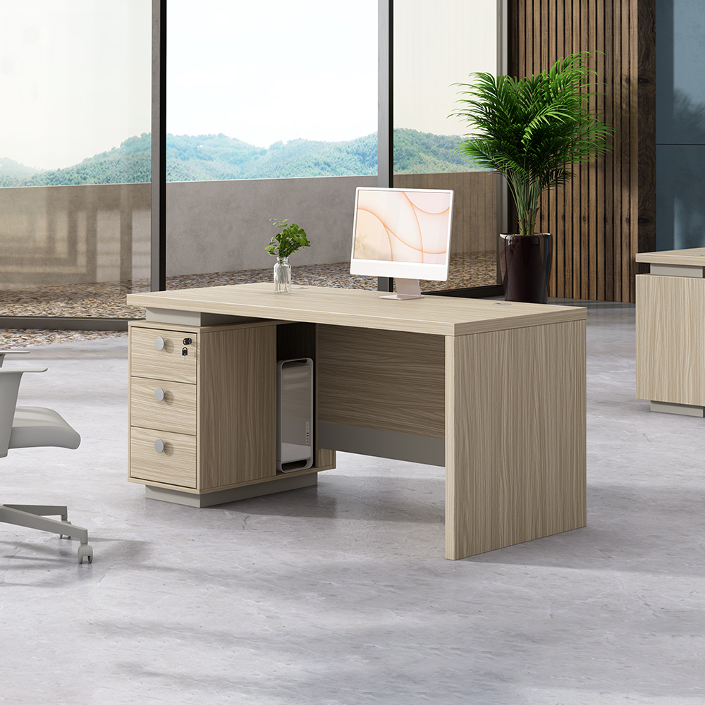 modern home office furniture wood computer desk Staff desks office table study table with drawer