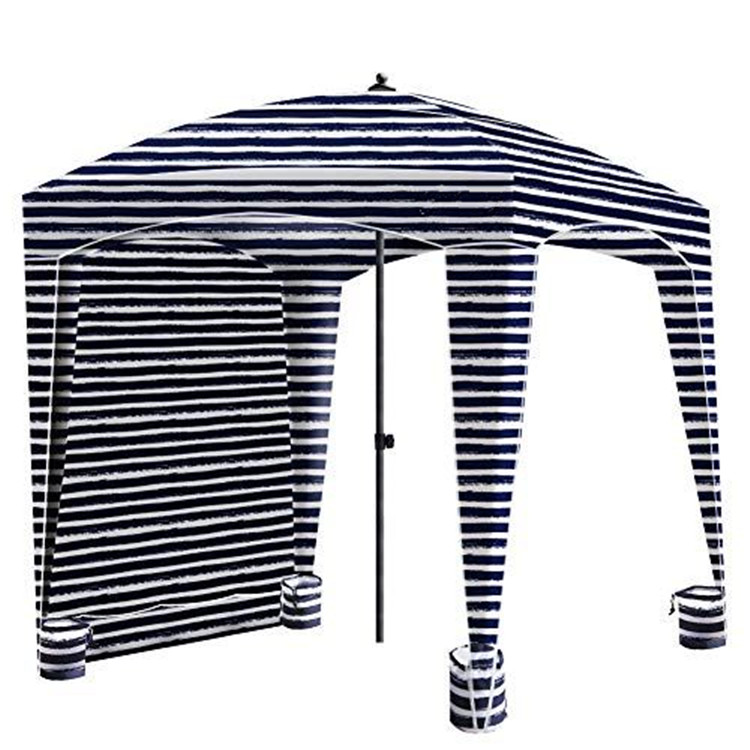 2020 6.5ft 7ft Hot Selling Wholesale Portable Square Windproof Custom Printed Pop Up Outdoor Beach Cabana/