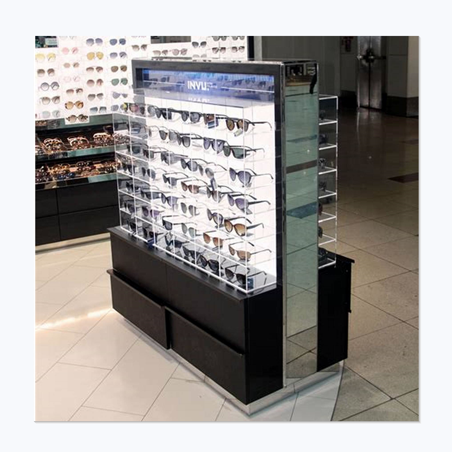 High end eyewear sunglasses display fixture floor display cabinet showcase sunglasses display counter