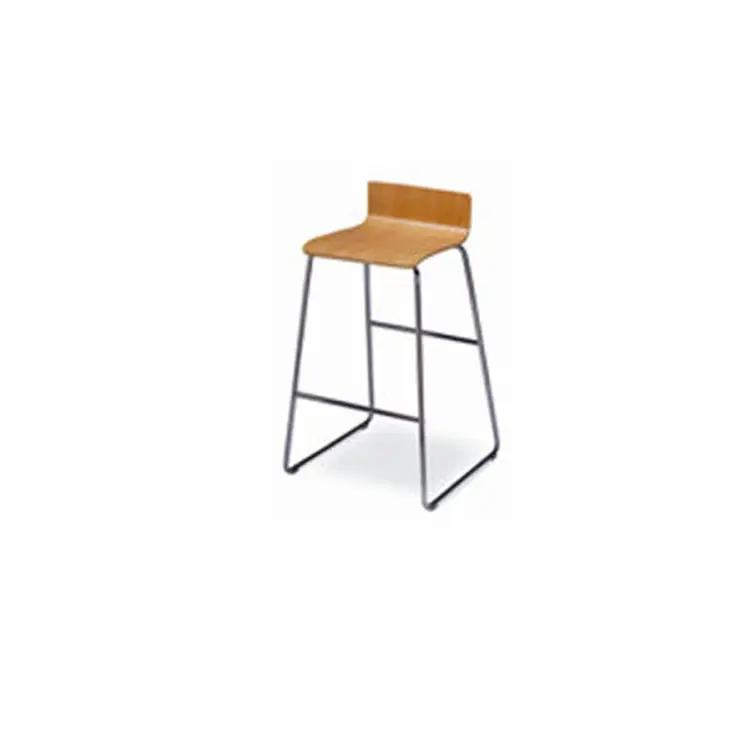 Hot Sale Classic Convenient Metal Leg Kitchen Minimalist High Bar Stool Chair
