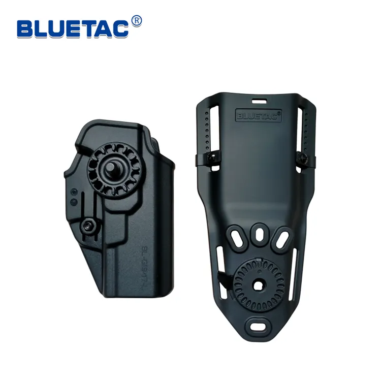 BLUETAC Level II/III Retention duty OWB polymer Holster Automatic locking system with 7 attachments options
