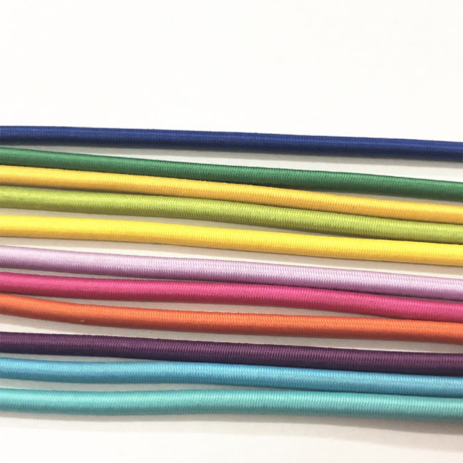 Factory Price Custom Underwear DIY Adjustable 2mm 2.5mm 3mm Elastic Band Round Elastic Rope