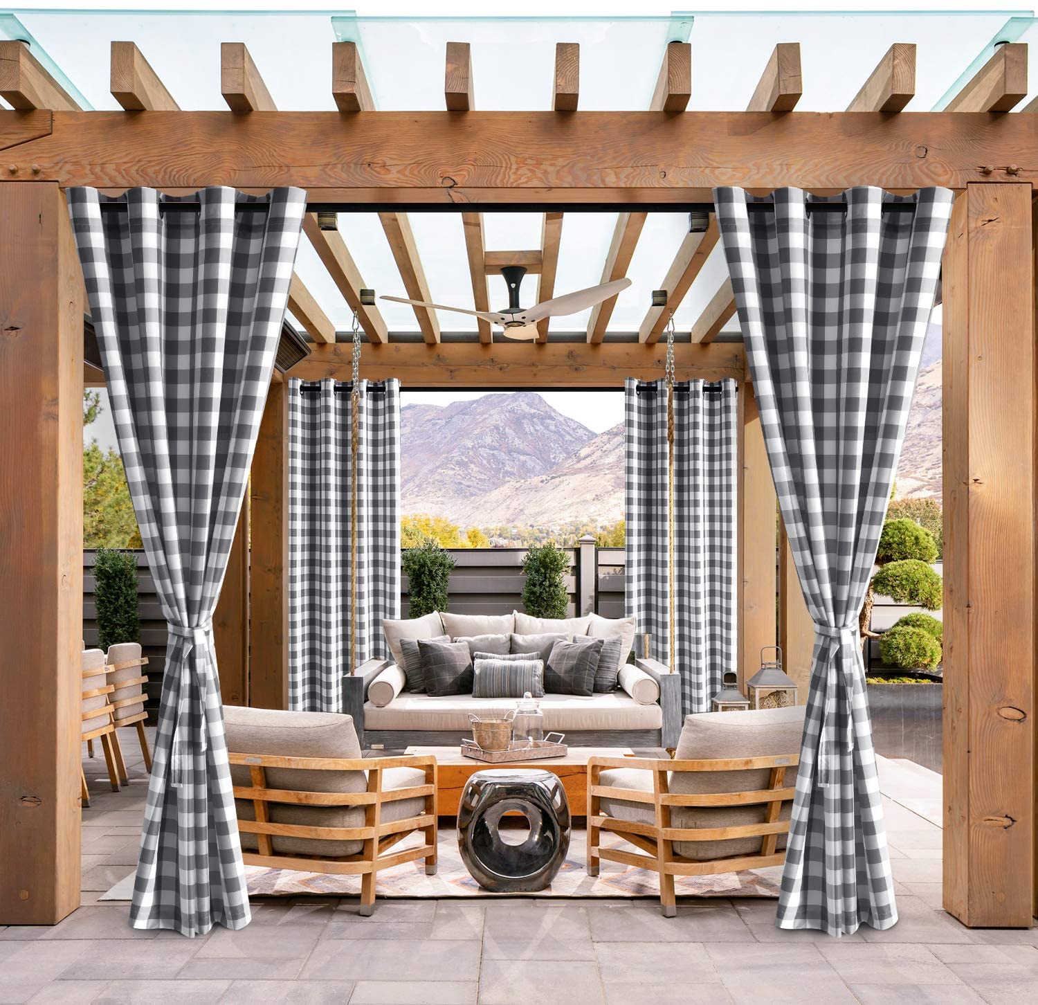Bindi Cortinas Impermeables Para Exterior Grommet Waterproof Outdoor Curtains Canopi