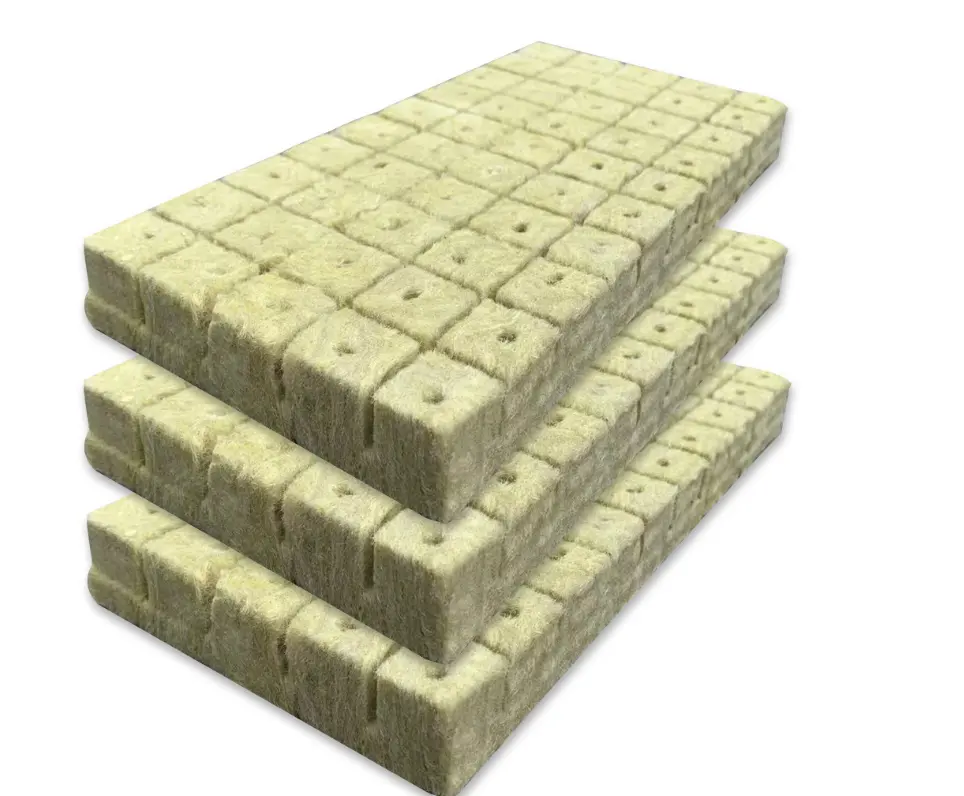 Agriculture Mineral Wool , Hydroponic rock wool cubes for growing