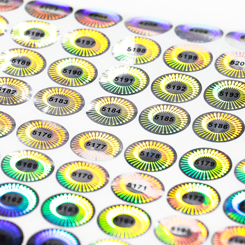 Custom Anti-counterfeit Logo Holographic Printed Warranty 3d Security Label Laser Void Hologram Sticker
