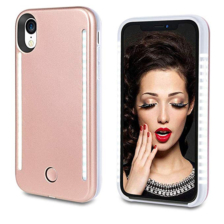 New Luxury Selfie Led Phone Light Make Up Phone Case