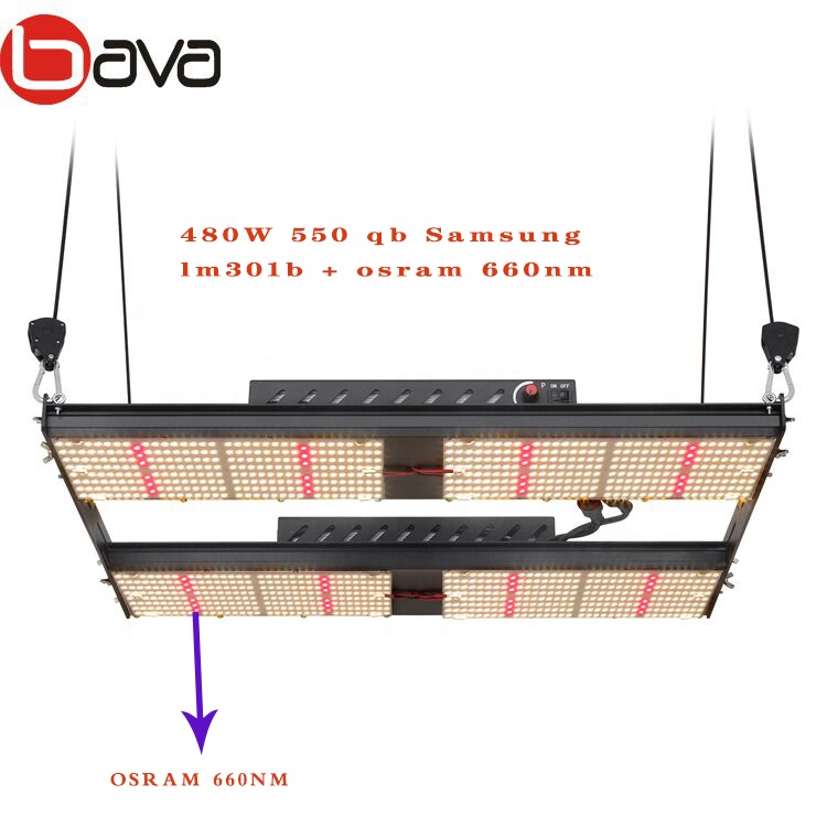 Bavagreen samsung lm301b микс 660nm 480w Светодиодная лампа full spectrum равных 1000w led grow light