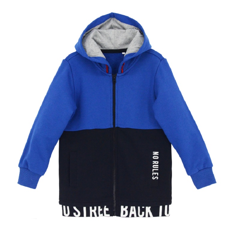 Boy Kids Children Cotton Fleece Zipper Hoodies Pockets Fashion Casual Printing Coat for 2020 New Styles Plain Dyed 1pcs/polybag