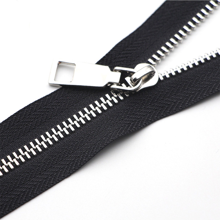 Hot Selling Custom Sustainable Two Side Brass Metal Zipper And Zip For Jeans