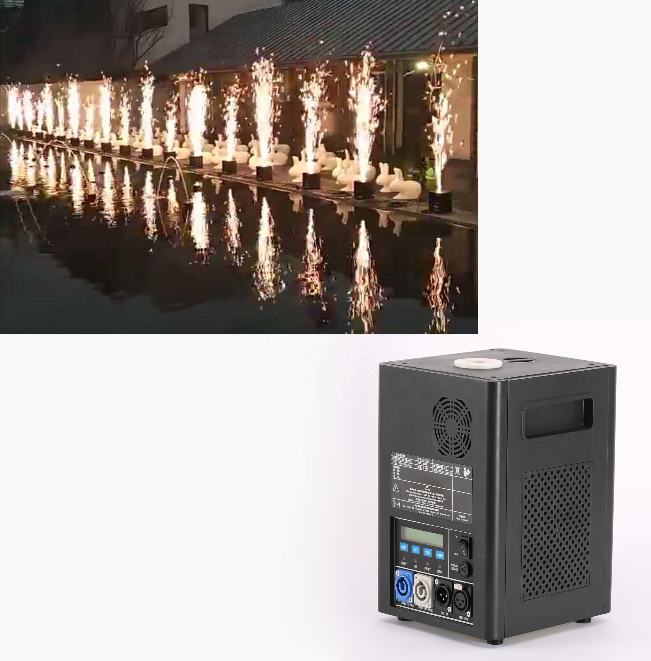 Машина co2 jet dmx огнеупорная машина превосходного качества холодный фейерверк для вечеринки свадьбы сцены