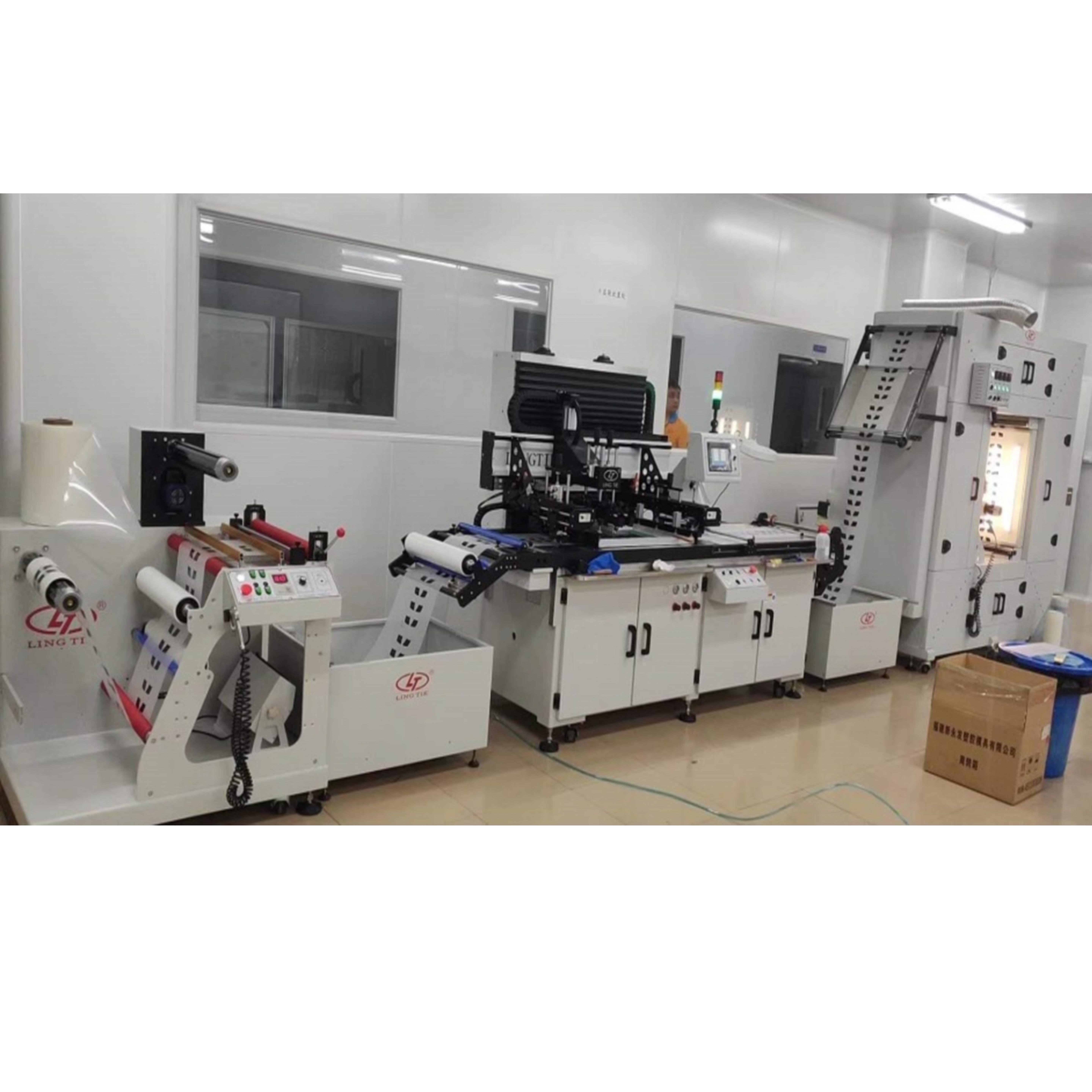 Automatic Printed Electronics Screen Printing Machine for Label Printing Machine Roll Sticker Adhesive