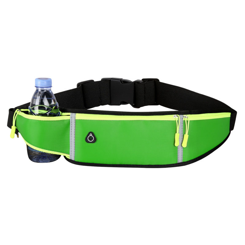 Fashion gym sports reflective running belt Waist Bag Outdoor Sport Men And Women Water Bottle Fanny Pack