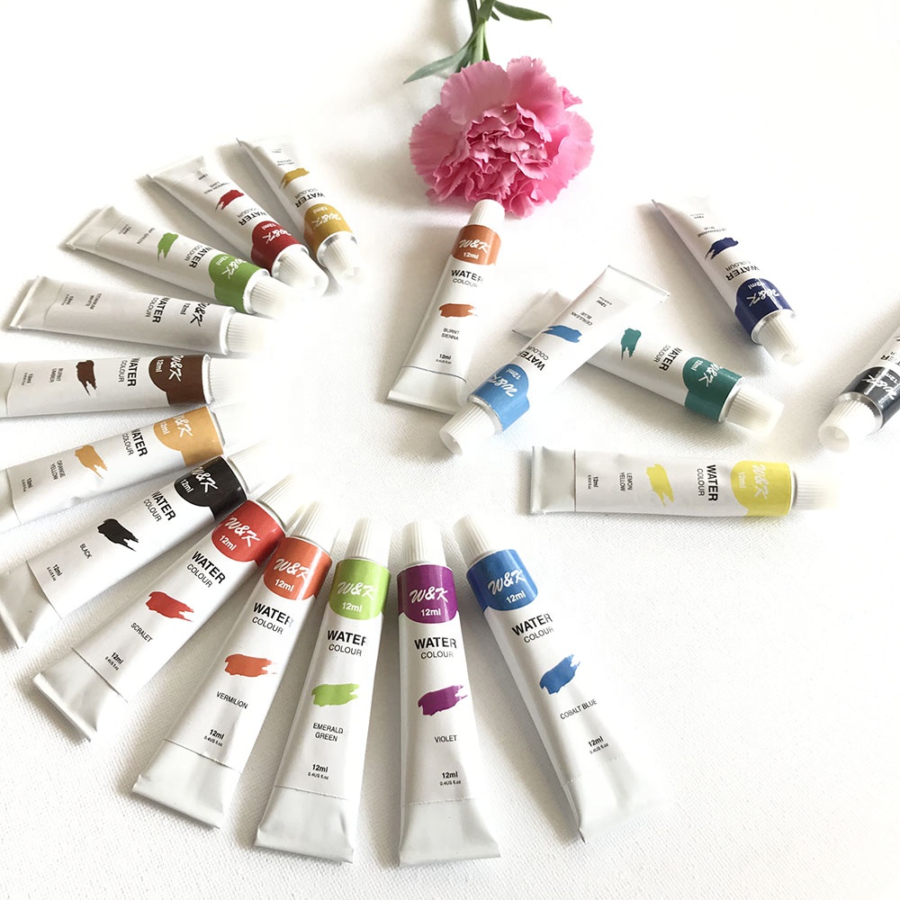 color brilliancy powder watercolor paint 18 set