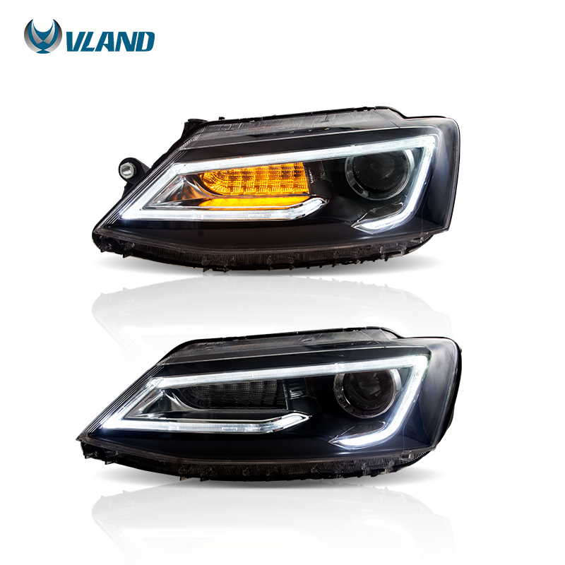 Светодиодные фары VLAND для VOLKSWAGEN JETTA/SAGITAR, оптом, фары для автомобиля с последовательным светом 2012 вверх