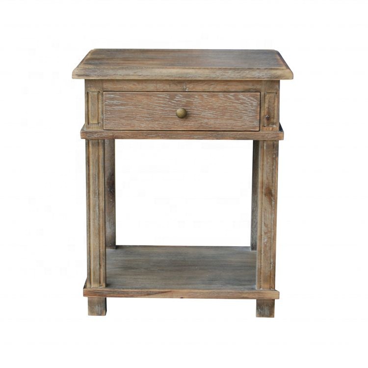 Hampton Antique European X Brace Design спальня тумбочка Элегантный шкаф из дуба деревянный прикроватный столик с выдвижным ящиком