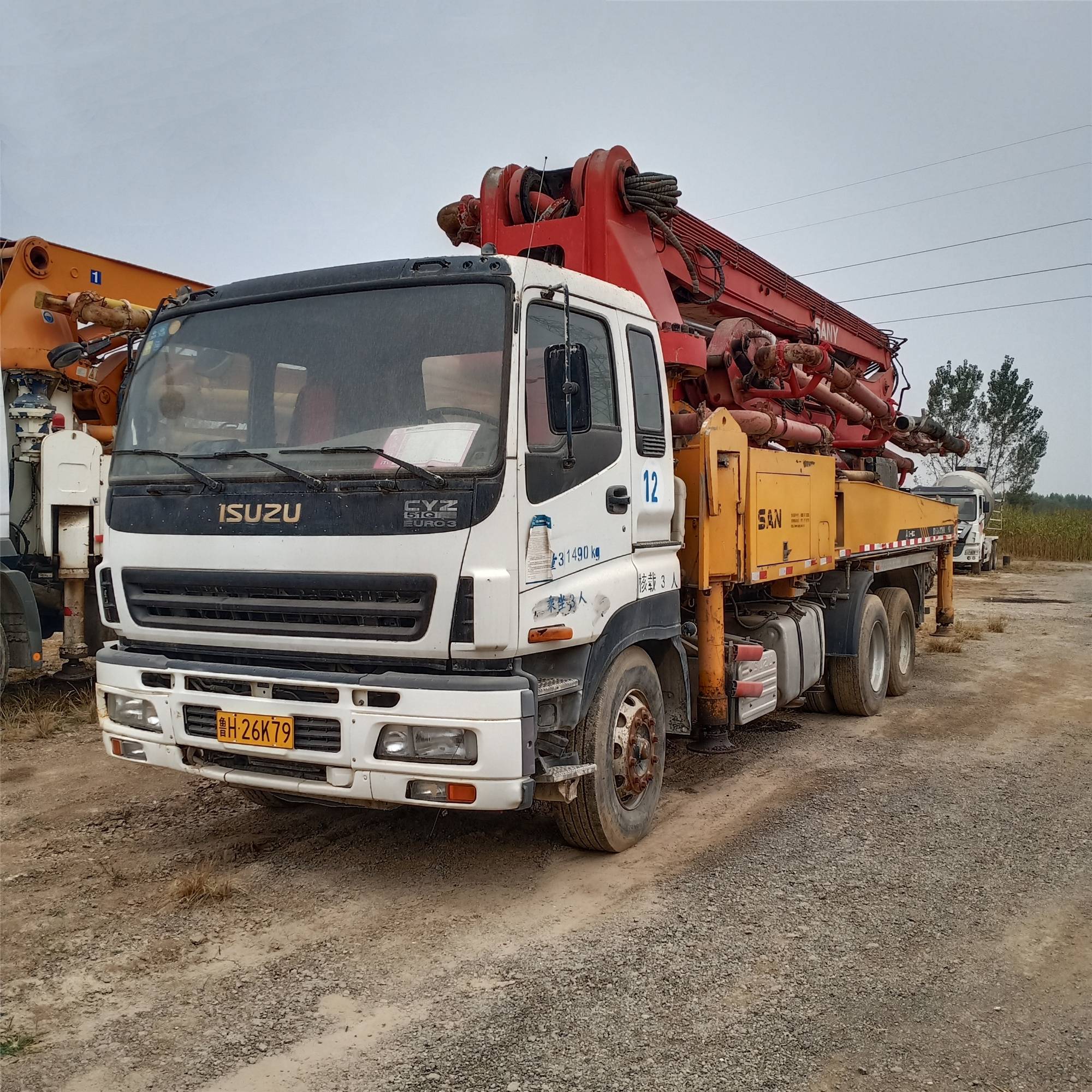 Б/у гидравлический насос 37 м, цена, бетононасосы для Isuzu