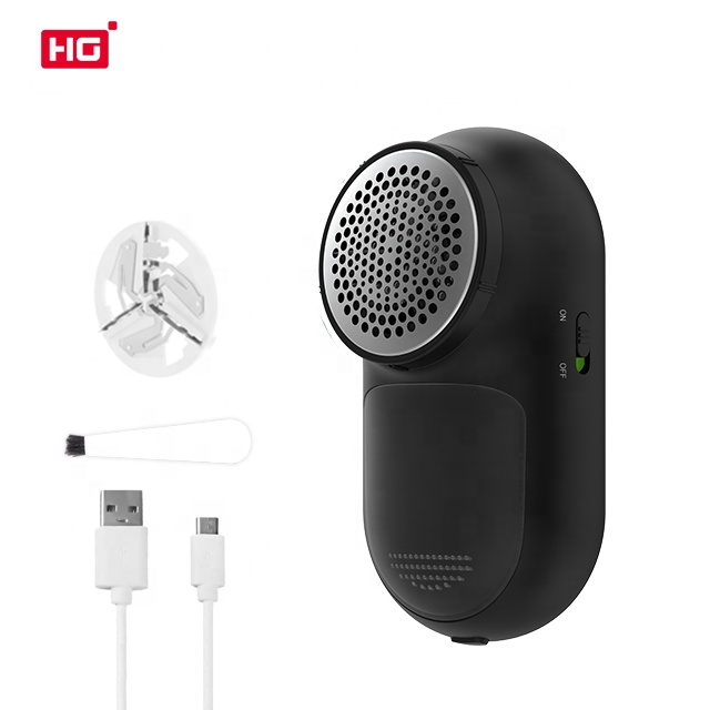 HG Magictec Шерстяная бритва Таблетки Fuzz Очиститель для одежды Бритва USB Черный мех Средство для удаления ворса Портативная щетка для удаления ворса с лезвием