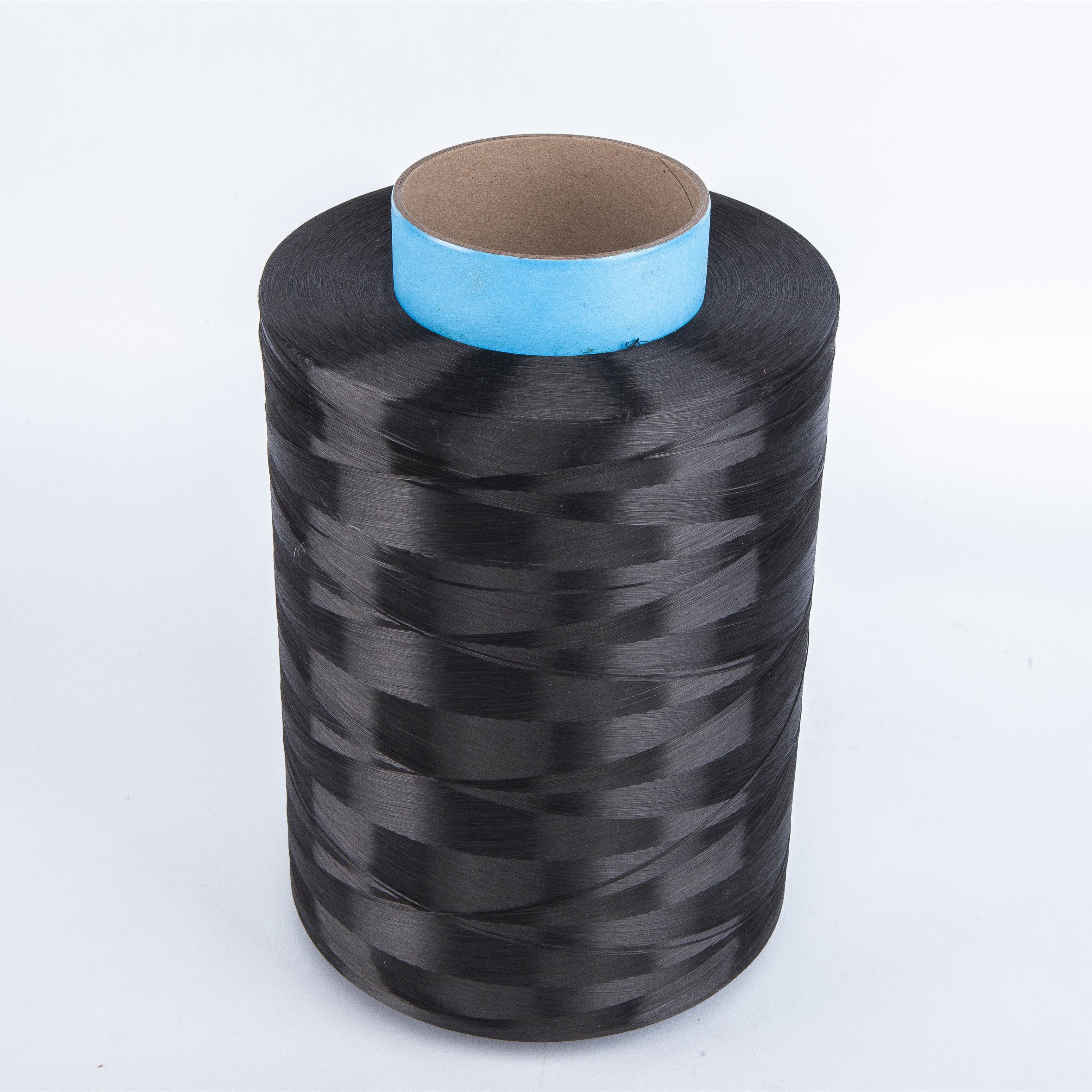 Black UHMWPE high strength Wear well yarn fiber twisted uhmwpe fiber