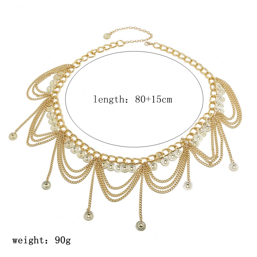 Hot Selling Tassel Waist Chain Bohemian Multi Layer Ladies Fashion Costume Dance Performance Accessories