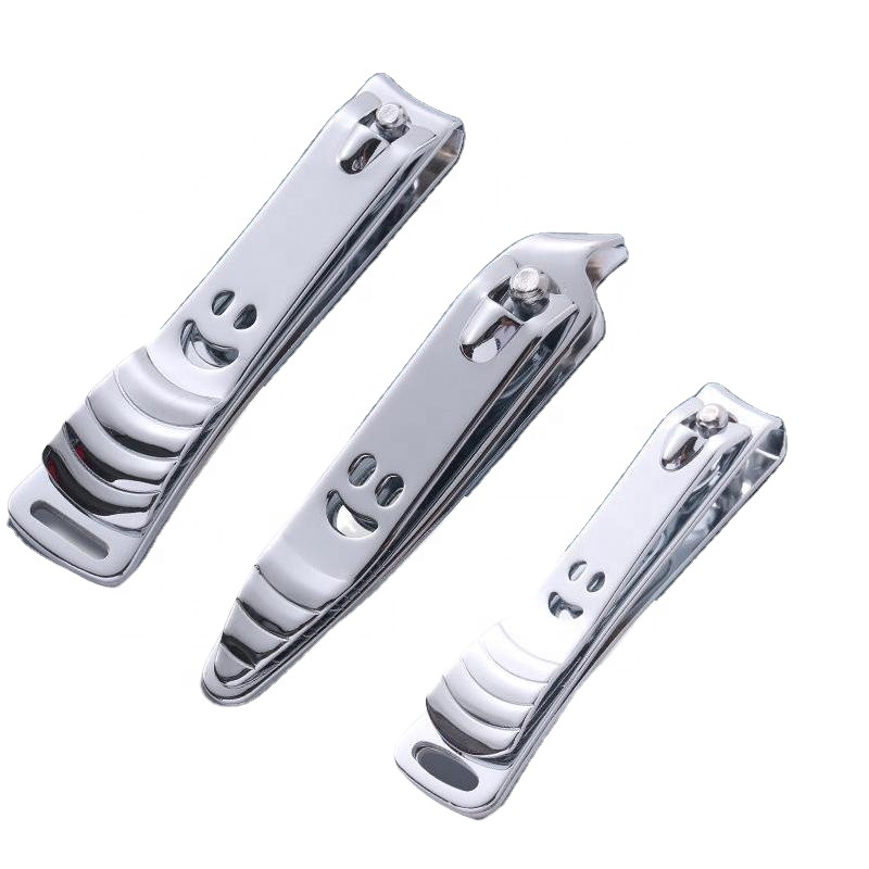 Wholesale Smiley Carbon Steel Nail Clippers Single Adult Large Oblique Mouth Exquisite Nail Clippers
