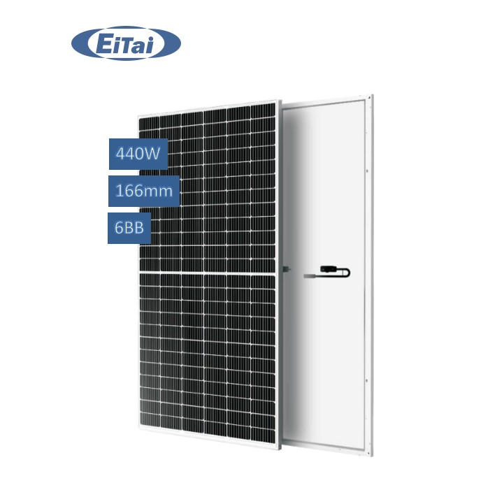 GTP-393 EITAI 440 Вт полуобрезанная моносолнечная панель 6bb, высокоэффективные Фотоэлектрические элементы Mono 440 Вт, модуль солнечных элементов 144