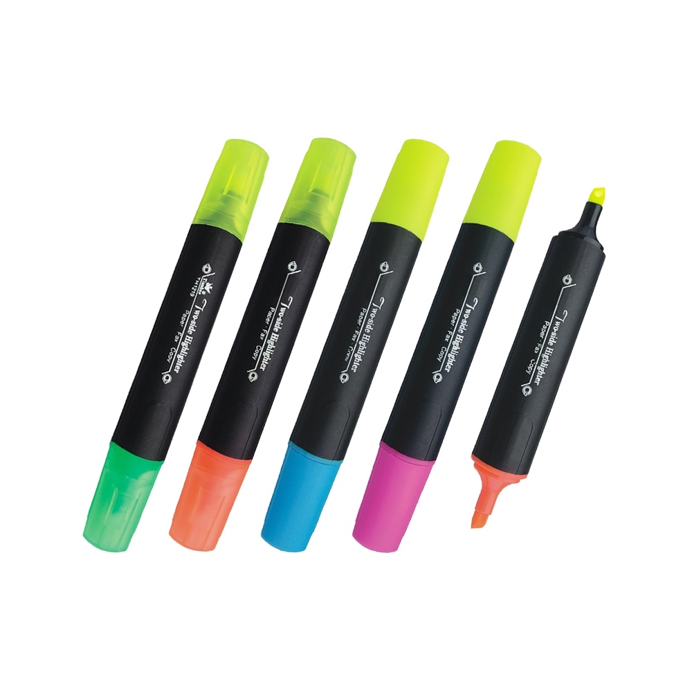 stationery set Highlighter with double tips for school and promotion school art supplies